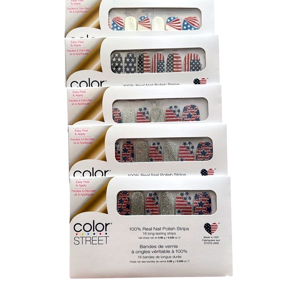5 Sets- Color‎ Street Patriotic Nail Sets 🇺🇸